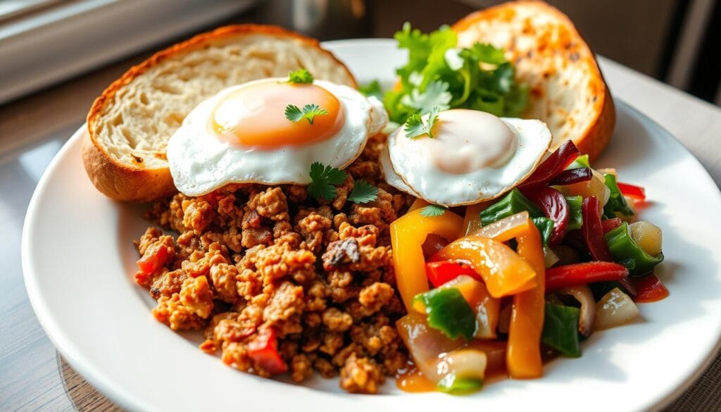 Corned Beef Hash Breakfast Plating Corned Beef Hash Breakfast Plating