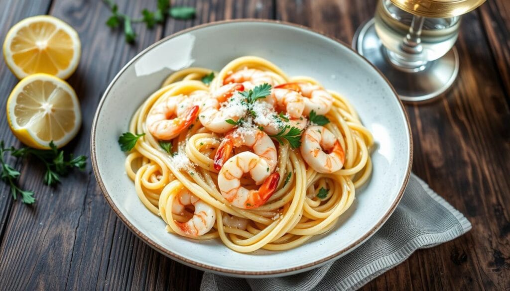 Creamy Shrimp Linguine Pasta Selection Creamy Shrimp Linguine Pasta Selection