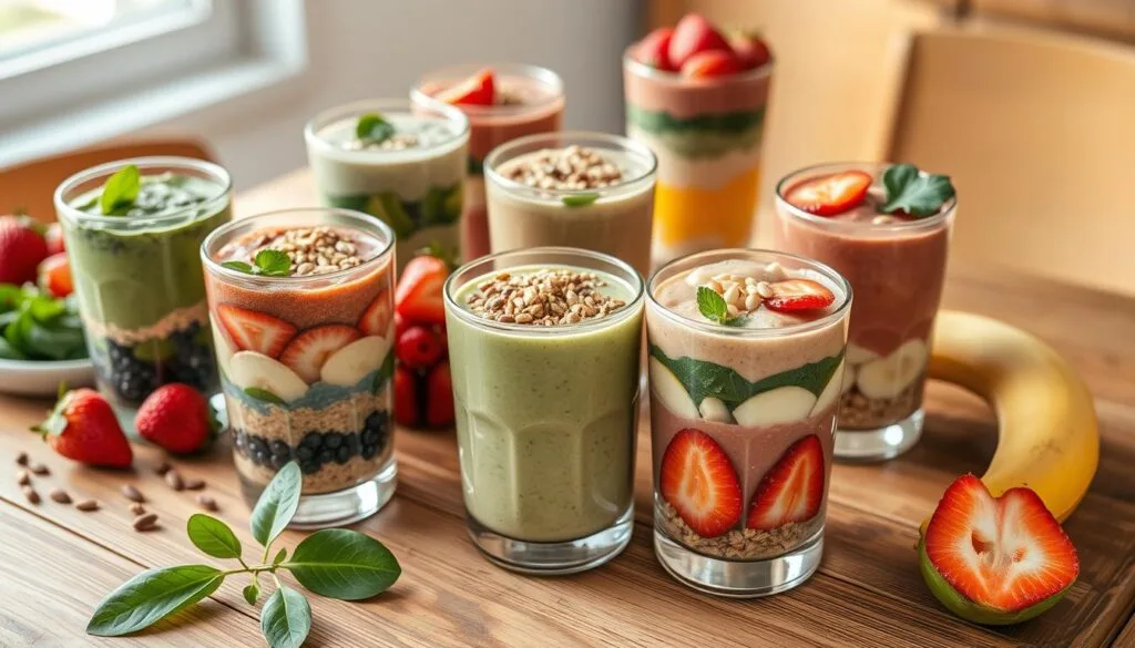 Protein-Packed Breakfast Smoothie Shots Protein-Packed Breakfast Smoothie Shots